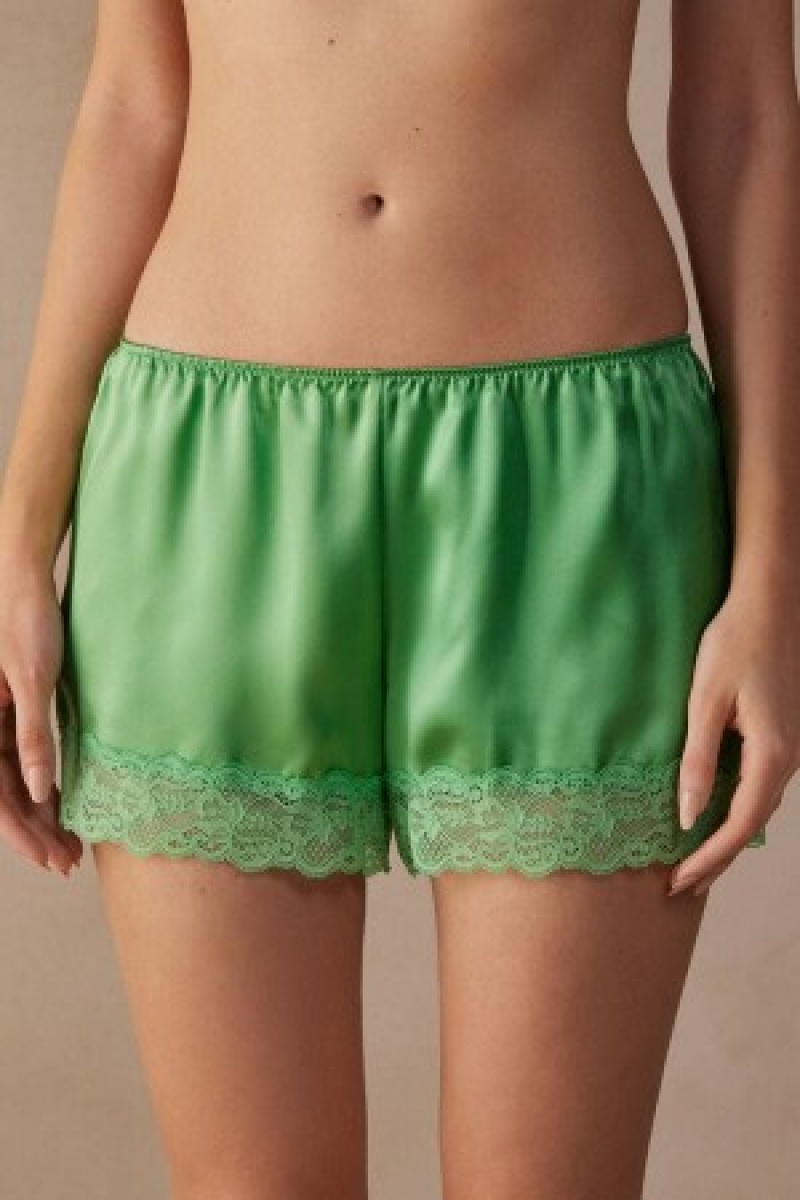 Intimissimi Silk Shorts Grøn | DDKVO63228